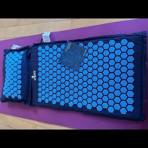 Blue Acupressure Mat and Pillow Set